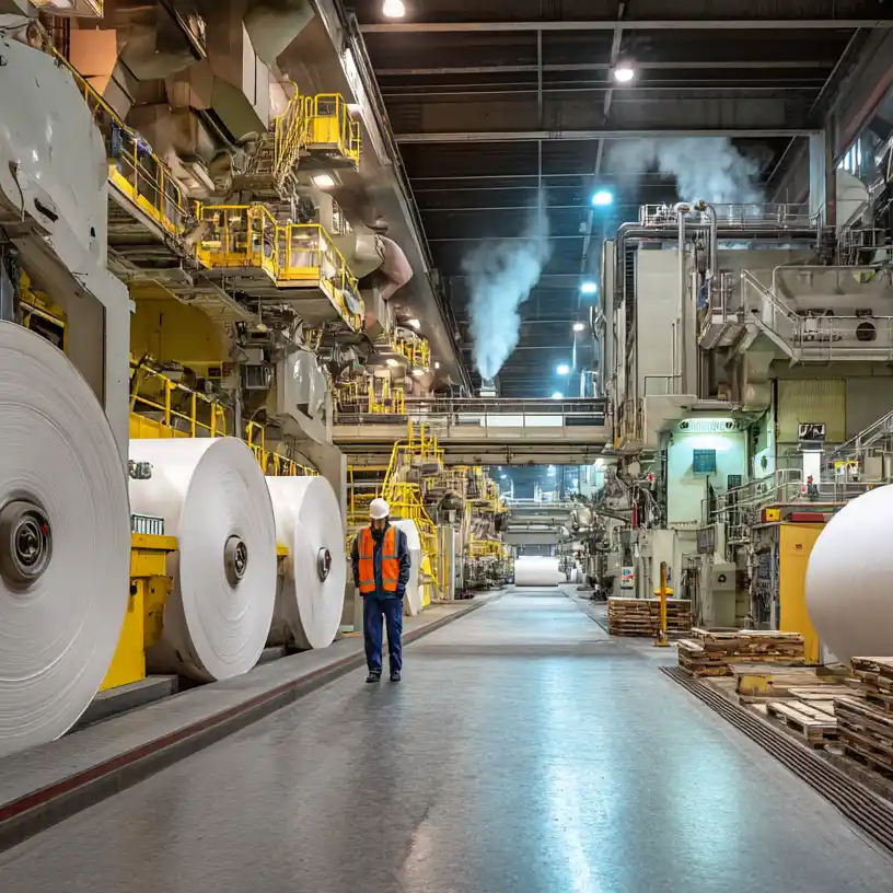 Hydraulikarmaturen im Maschinenbau Beispiel Papierindustrie